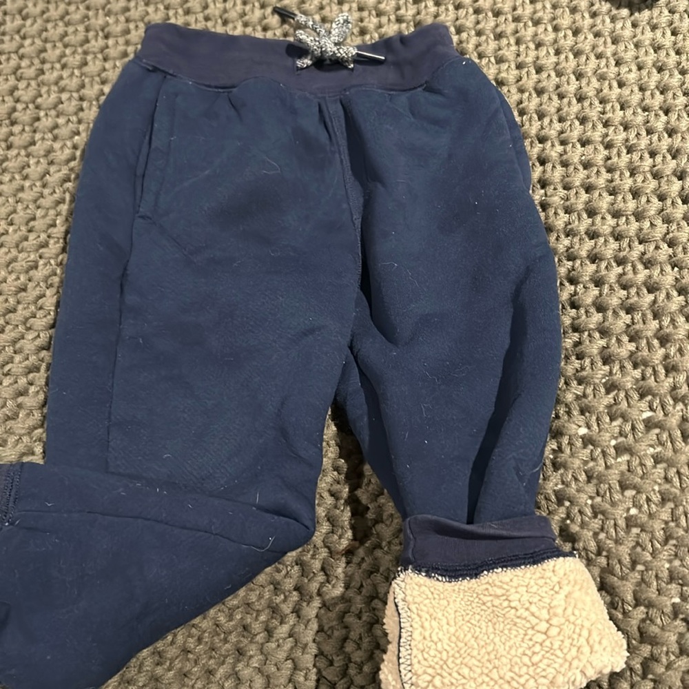 Little boys 4-5 year old fleeced lined sweatpants